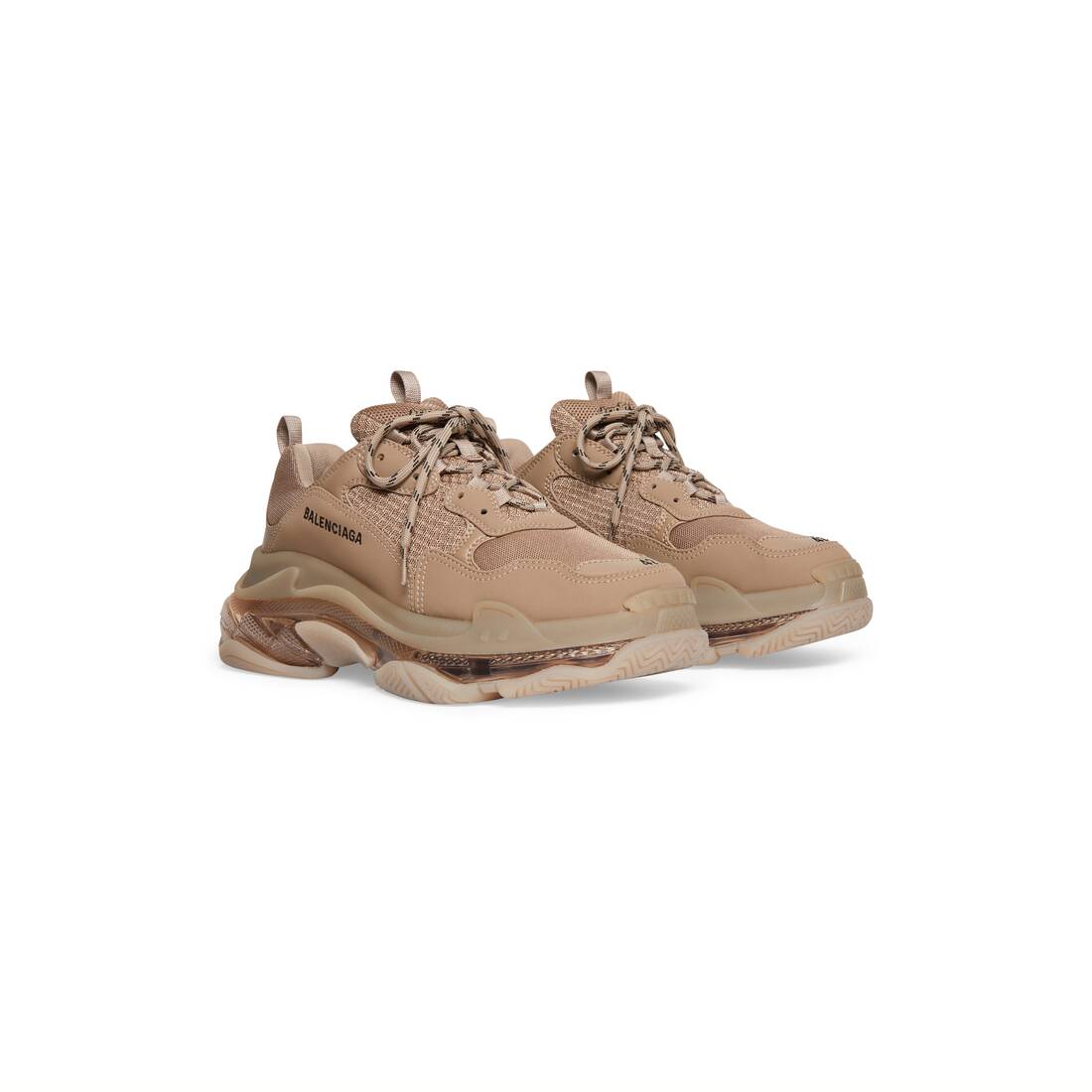 Men’s Triple S Clear Sole Sneaker in Brown - Image 2